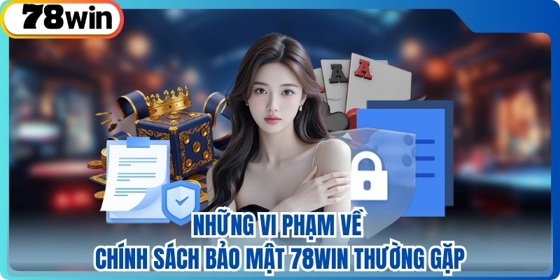 Những vi phạm về chính sách bảo mật 78win thường gặp